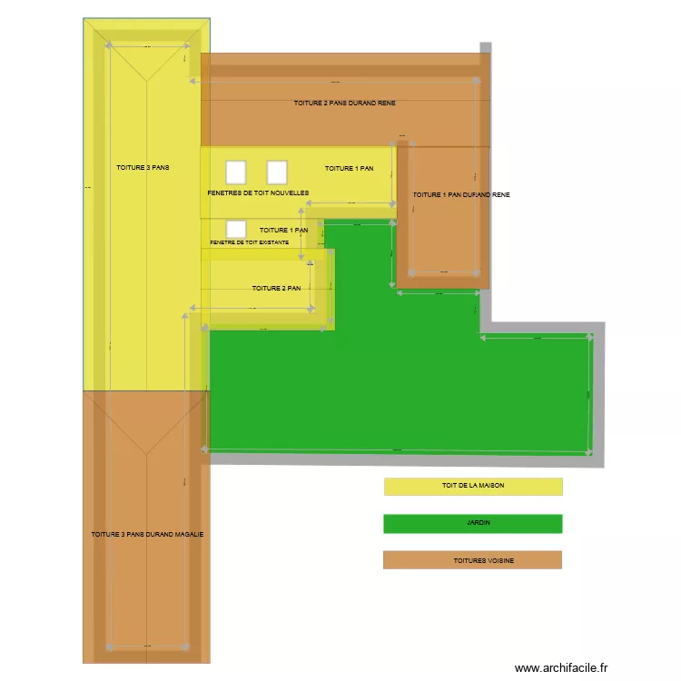 TOITURE VELUX 3. Plan de TOITURE VELUX 3. Plan de