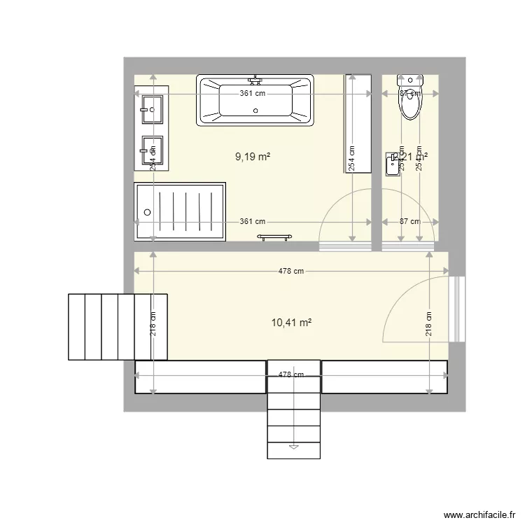 Entr&eacute;e. Plan de 