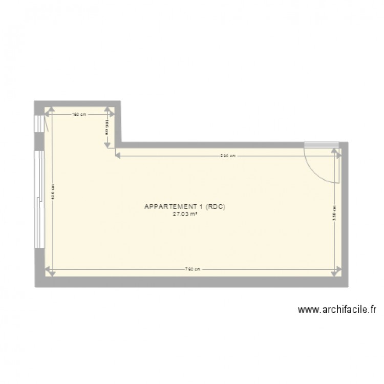 Projet SA apt1. Plan de 0 pièce et 0 m2