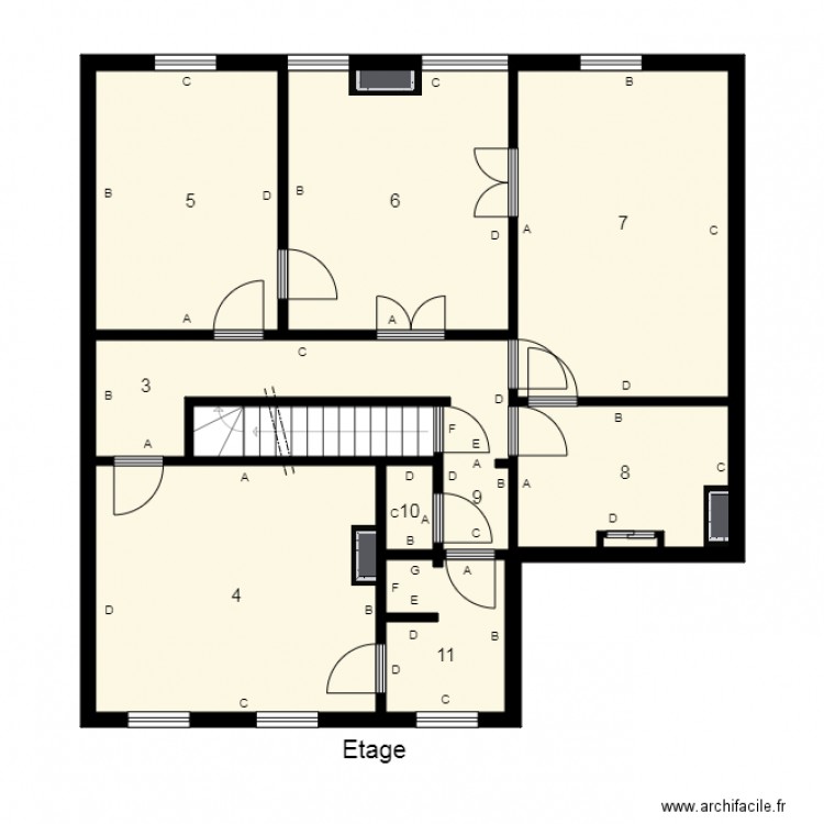 174531 CHASTEL plomb. Plan de 0 pièce et 0 m2