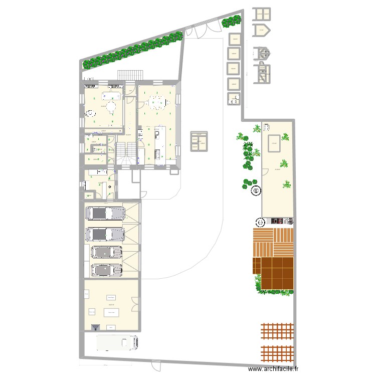 Schweighouse. Plan de 81 pièces et 606 m2