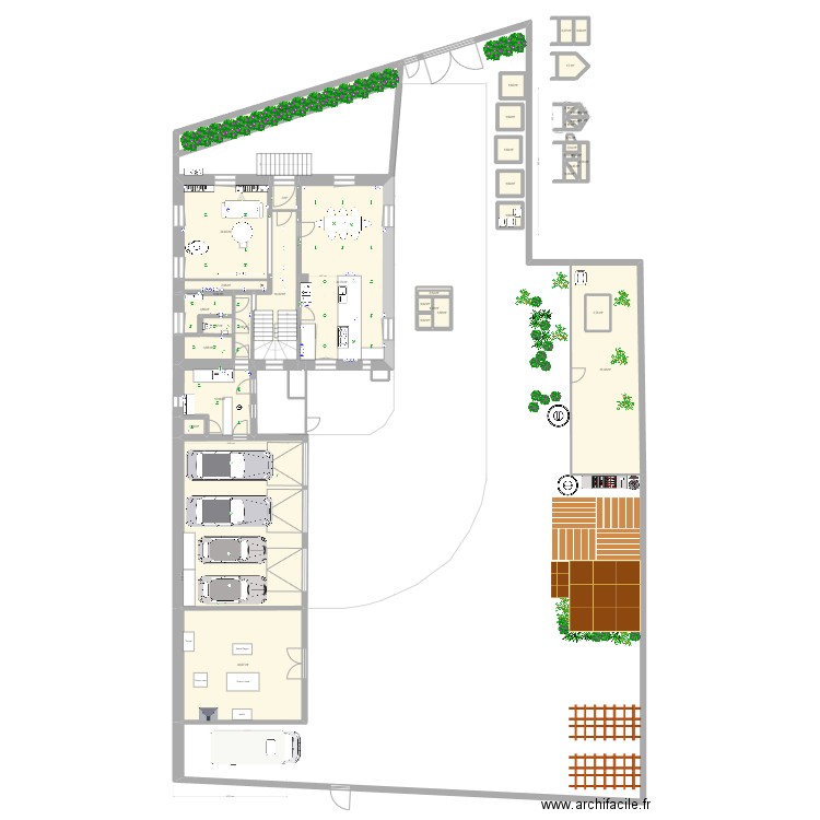 Schweighouse. Plan de 85 pièces et 608 m2