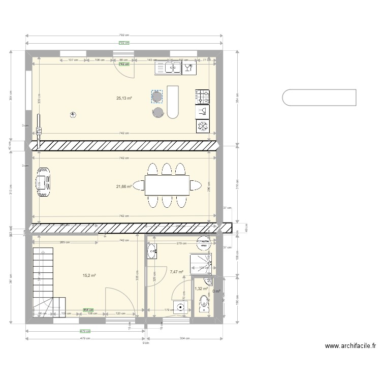 20210721etable. Plan de 0 pièce et 0 m2