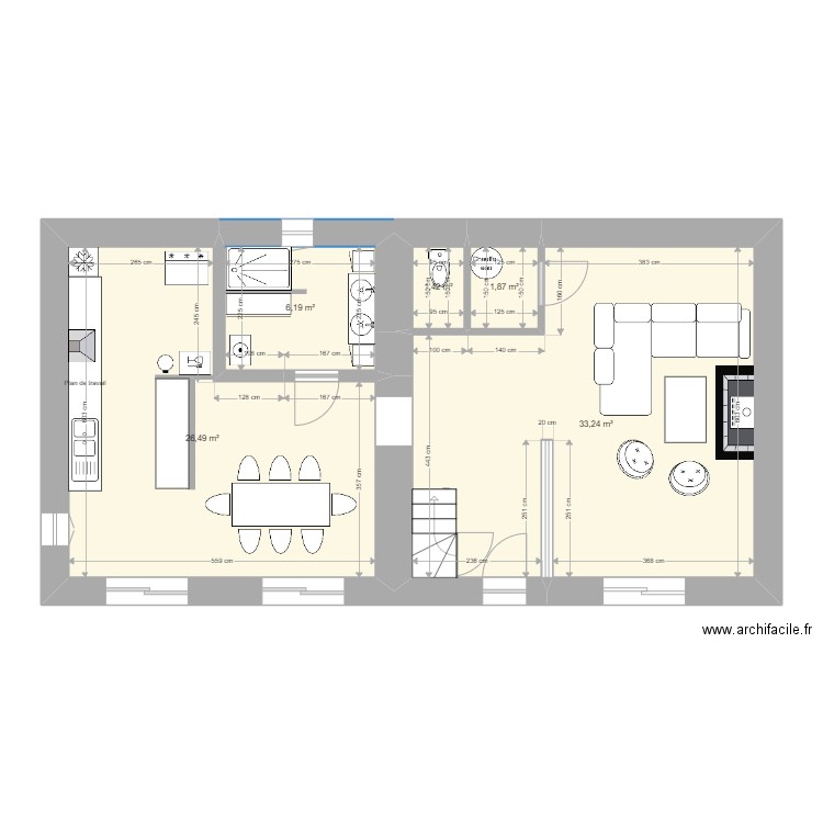 Chanteoiseau RDC APRES. Plan de 0 pièce et 0 m2