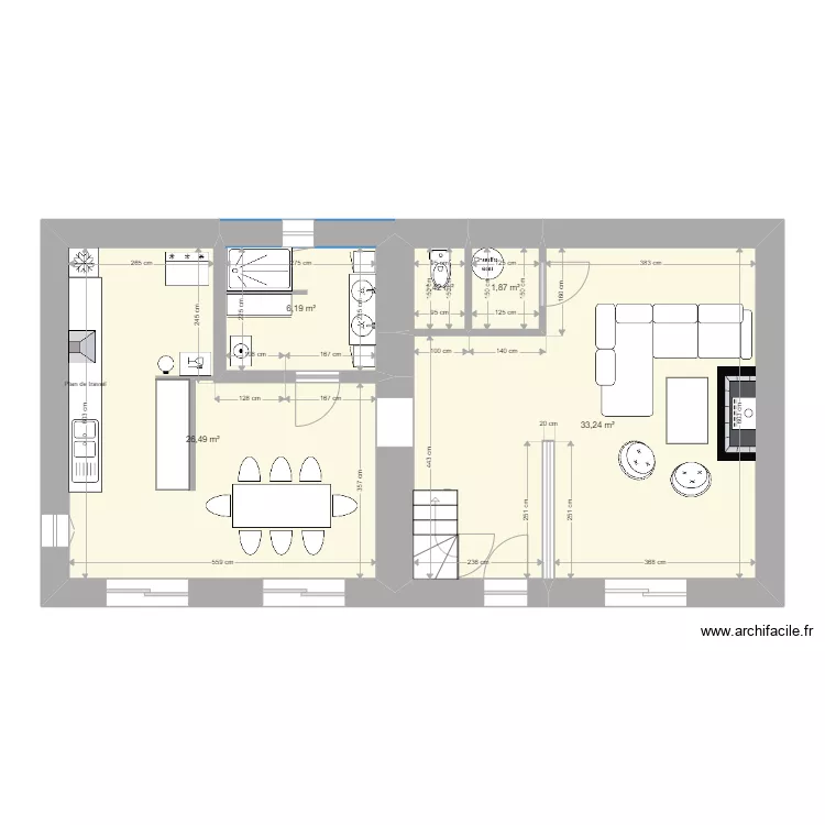 Chanteoiseau RDC APRES. Plan de 