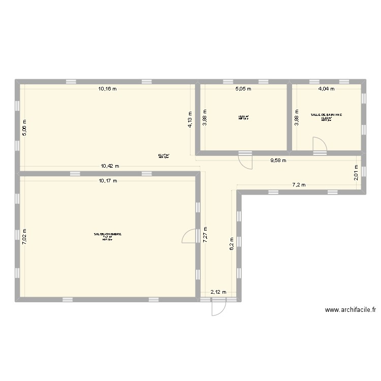 MAISON CAMPAGNE AF. Plan de 4 pièces et 190 m2