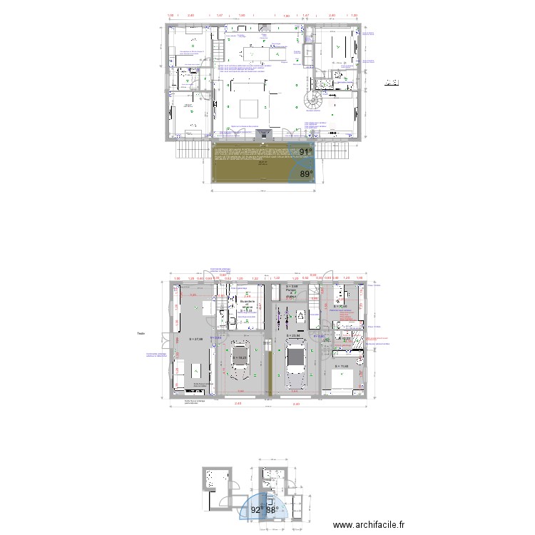 Plan sandrine II . Plan de 0 pièce et 0 m2