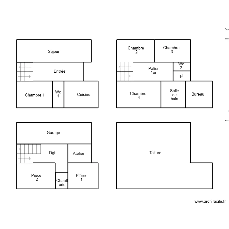 PONT LABBE CABON. Plan de 