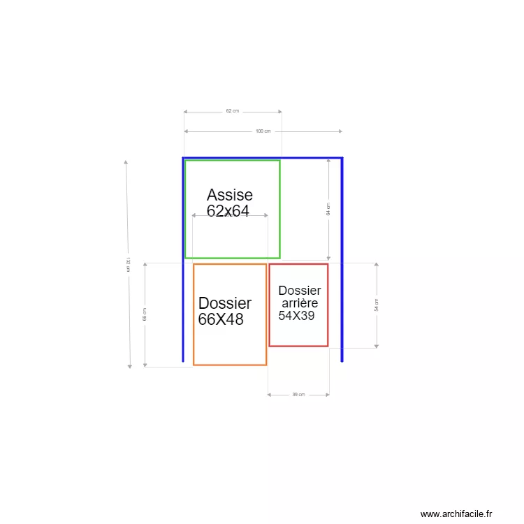 Chaise. Plan de Chaise. Plan de