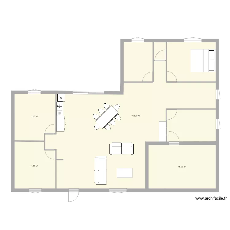 Maison Ana&iuml;s et Florian . Plan de 