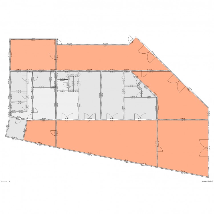 bat loc or rdc vue de dessus. Plan de 0 pièce et 0 m2