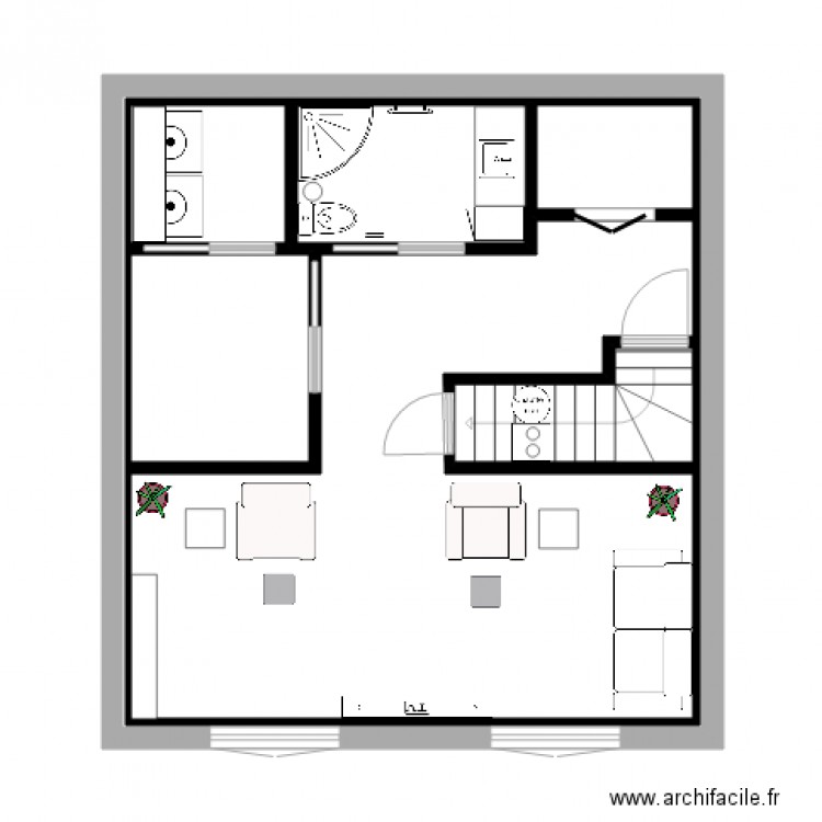 24x26. Plan de 0 pièce et 0 m2