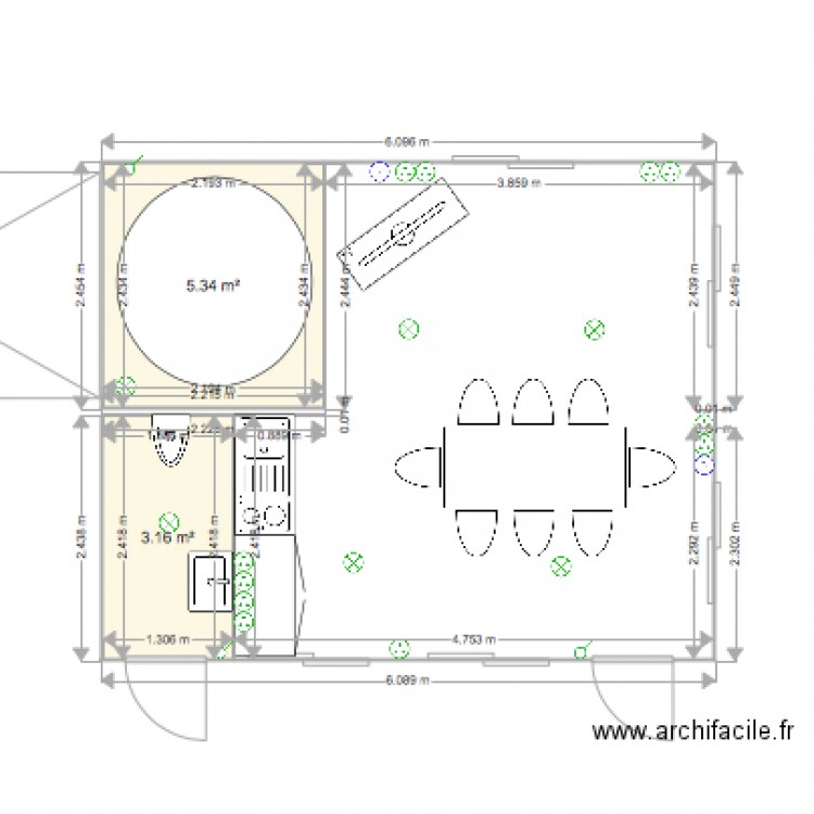 salle de repos express des iles. Plan de 0 pièce et 0 m2