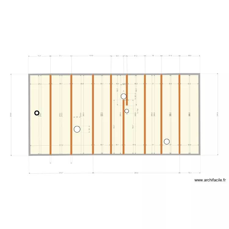 cabane. Plan de 