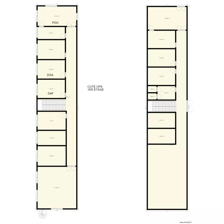 C&Ouml;TE OPS . Plan de 