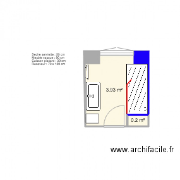 massonaud sdb. Plan de 0 pièce et 0 m2