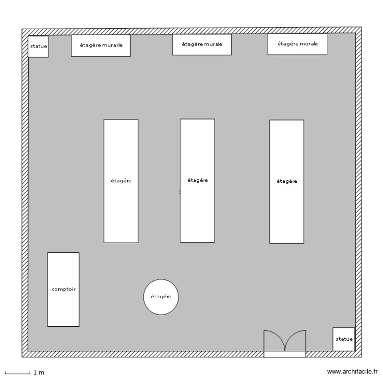 surface commercial. Plan de surface commercial. Plan de