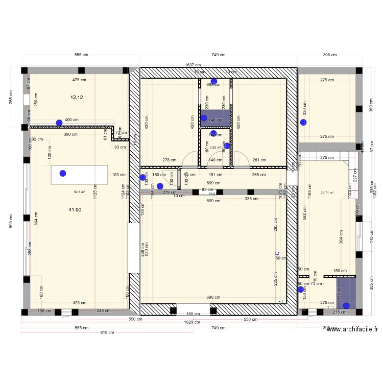 PLACO. Plan de 0 pièce et 0 m2