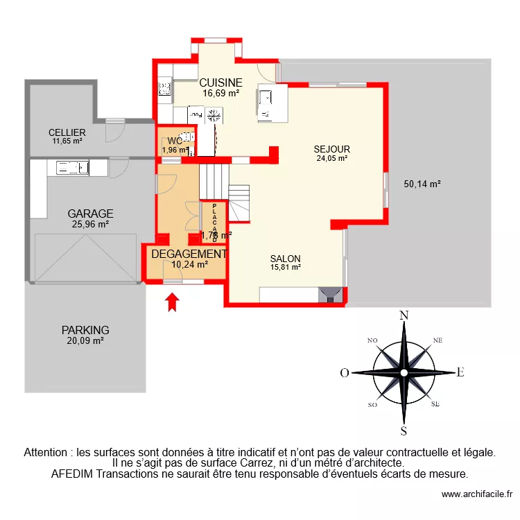 BI 6489 RDC VF. Plan de 