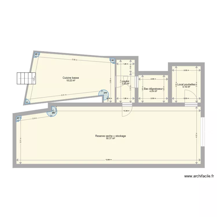 Maison 1. Plan de 