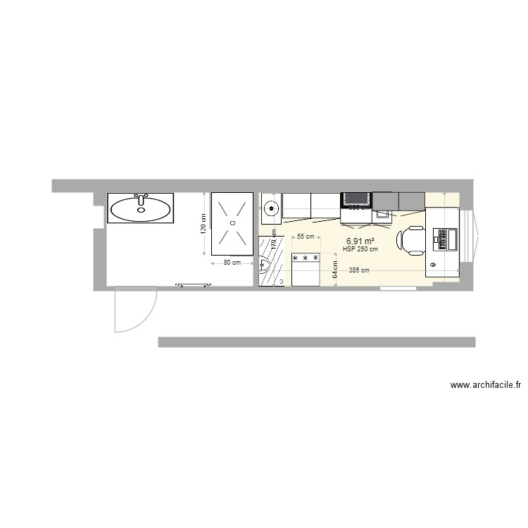 buandrie  SDB modification. Plan de 0 pièce et 0 m2