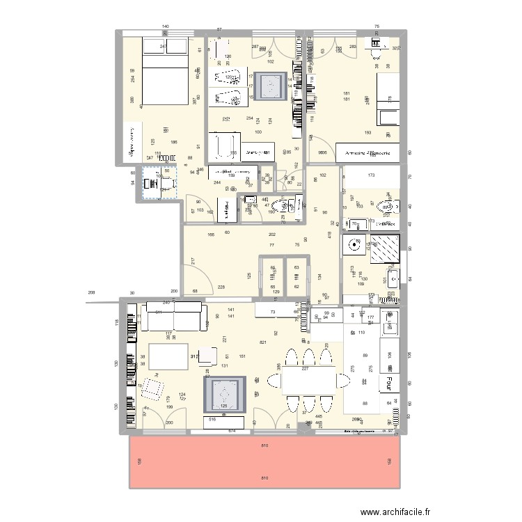 67-1 - Option 9. Plan de 12 pièces et 100 m2