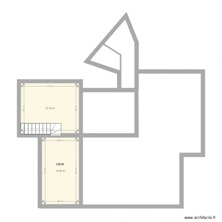 plan sécurité cave après travaux. Plan de 0 pièce et 0 m2