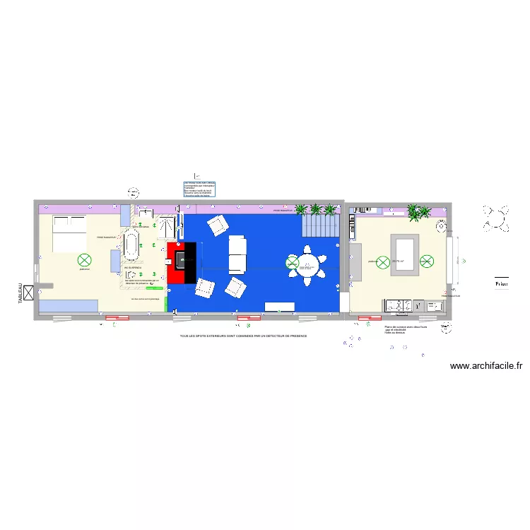 RDC NEW OK CUISINE AVEC TABLE atelier. Plan de RDC NEW OK CUISINE AVEC TABLE atelier. Plan de