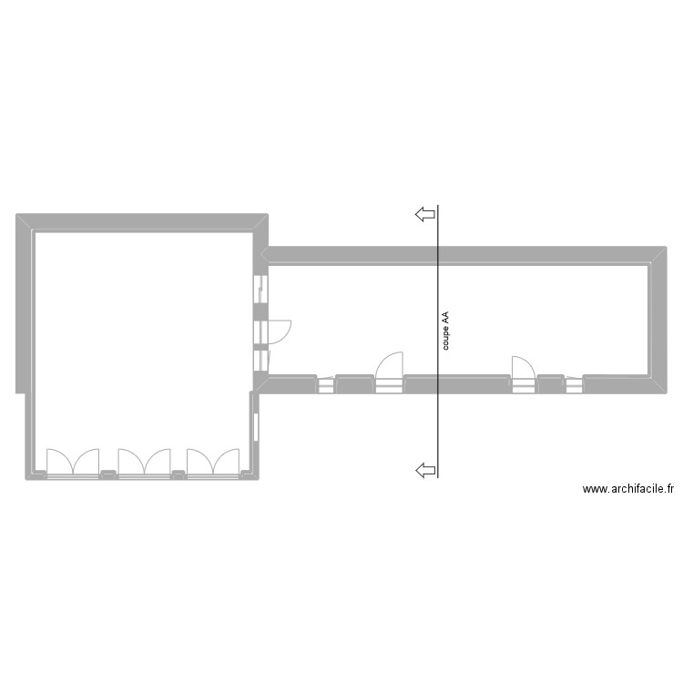 guerjouanic. Plan de 7 pièces et 80 m2