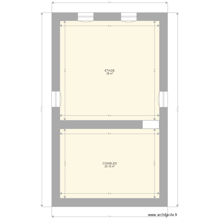 Salles d angles etage. Plan de 0 pièce et 0 m2