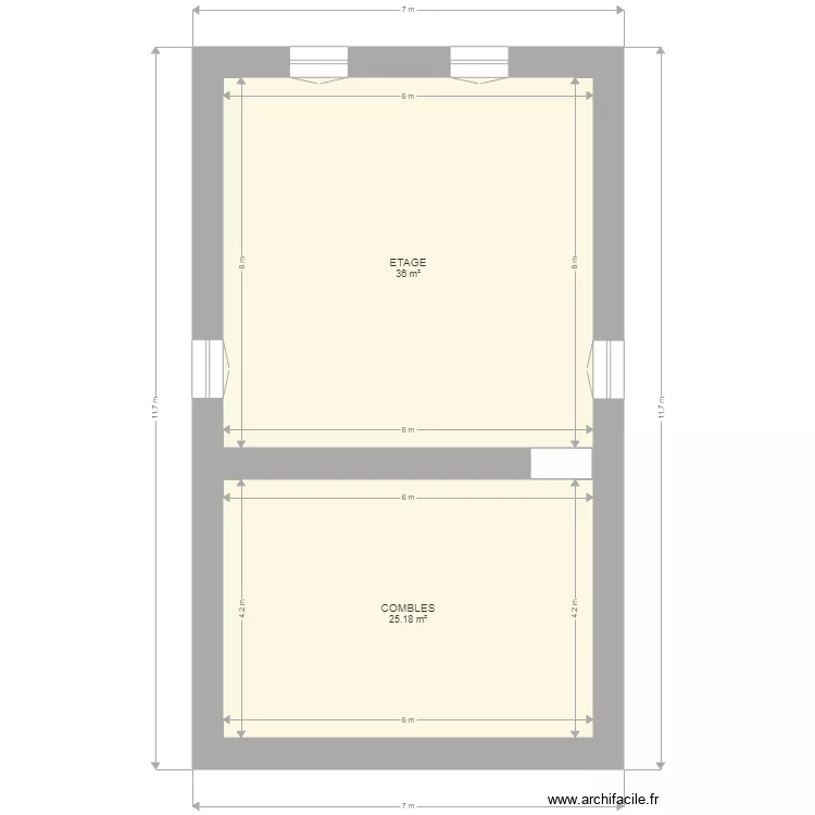 Salles d angles etage. Plan de 