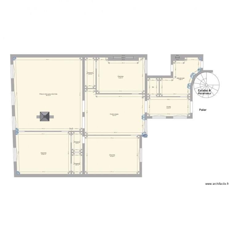 26 ENGHIEN LANSKI AVEC 3 CH. Plan de 0 pièce et 0 m2