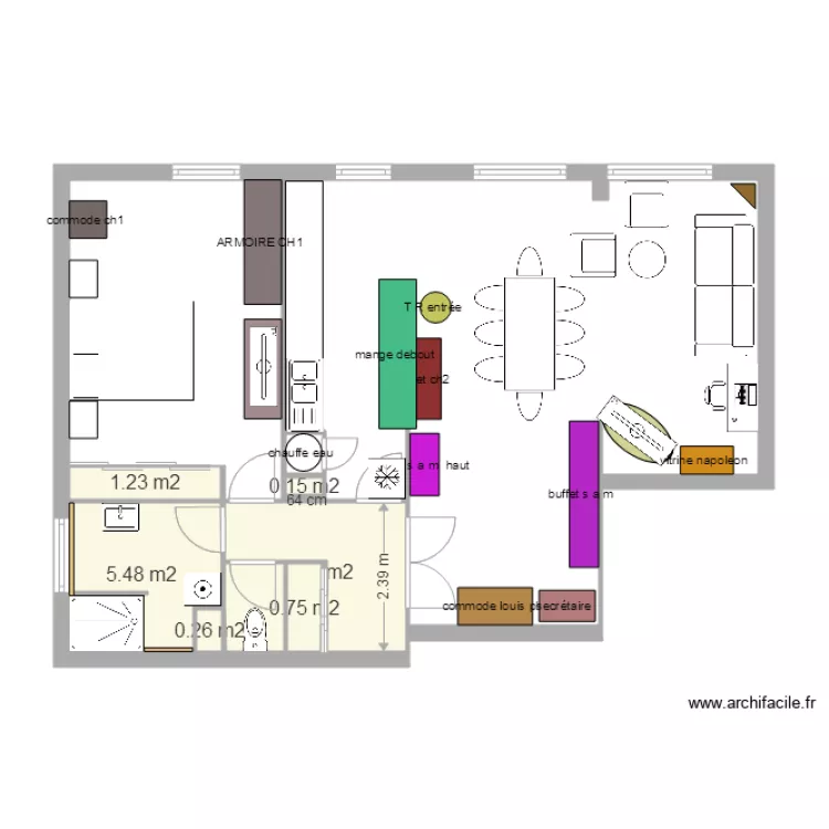 plan odile B. Plan de 