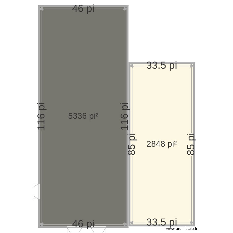 Plan Entrepot. Plan de 0 pièce et 0 m2