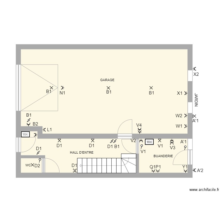 MARUIS REZ. Plan de 4 pièces et 57 m2