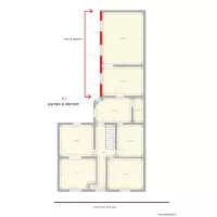 A1 plan de masse parties &agrave; d&eacute;molir LA SALLE