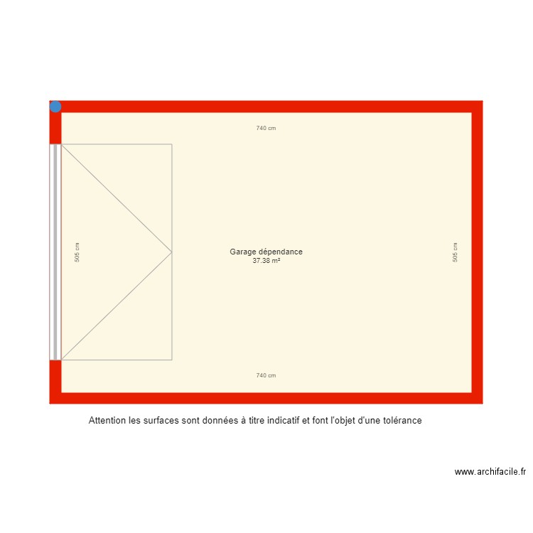 BI 4541 dépendance garage côté. Plan de 0 pièce et 0 m2