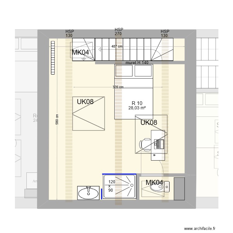 Whitlock. Plan de 27 pièces et 411 m2