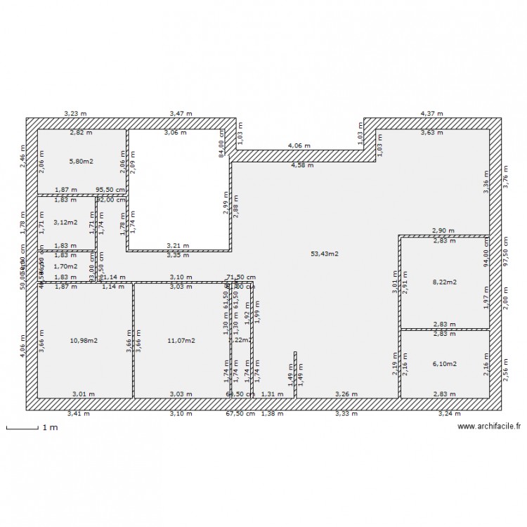 plan maison fini. Plan de 0 pièce et 0 m2