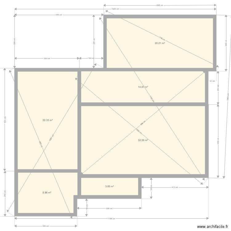 implantation. Plan de 0 pièce et 0 m2