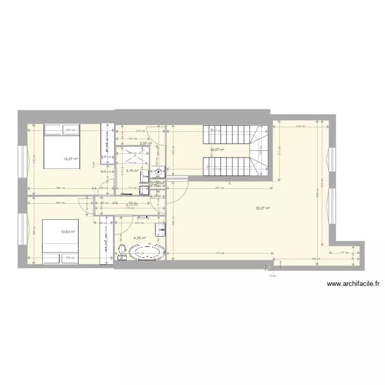 COURBET 1er ETAGE TRAVAUX D&eacute;finitifs 2. Plan de 