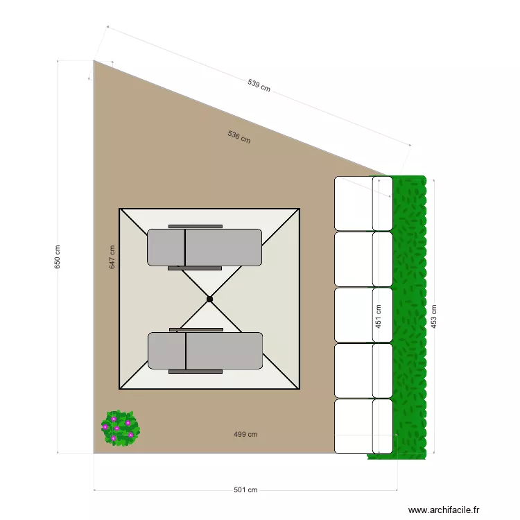 JARDIN. Plan de 