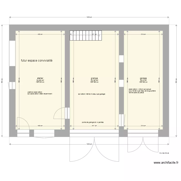 christophe avec projet. Plan de 