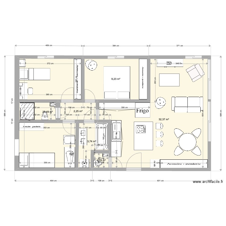 APPART JAVEL VERSION 4. Plan de 0 pièce et 0 m2