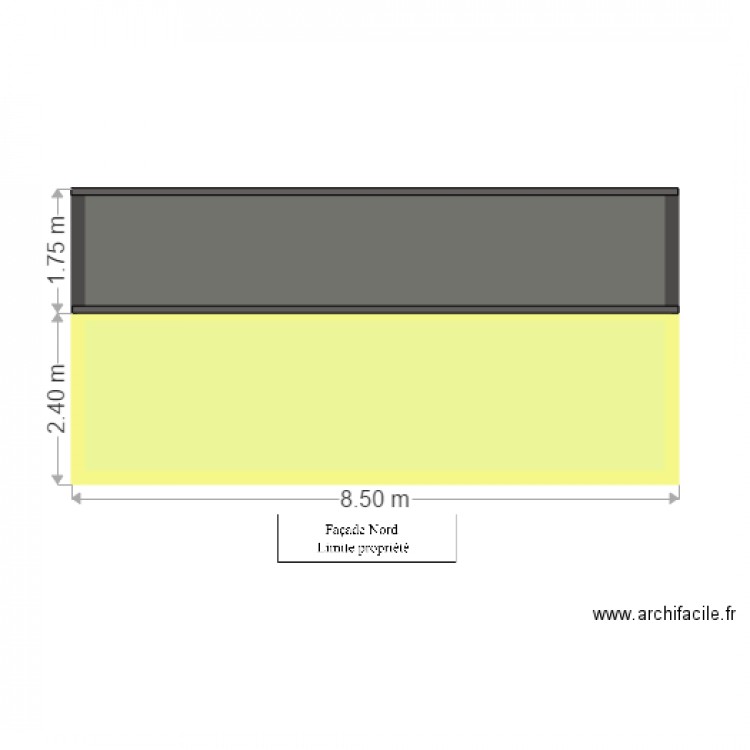 facade nord définitif. Plan de 0 pièce et 0 m2