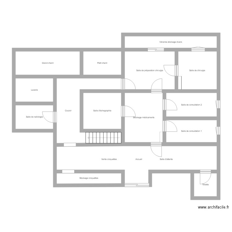 Clinique vétérinaire Noevet . Plan de 0 pièce et 0 m2