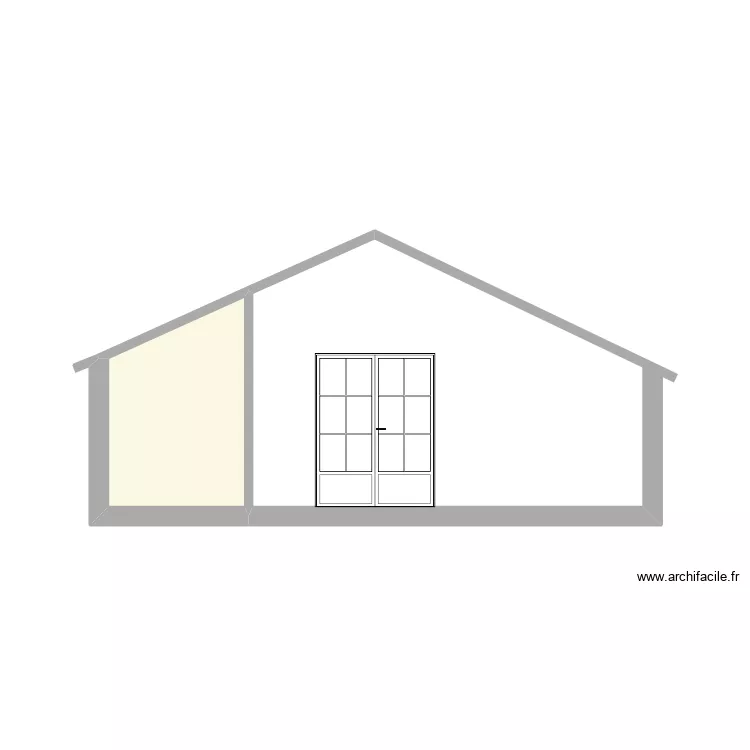 Fa&ccedil;ade 2 Lit et Mixe. Plan de 