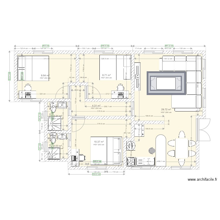 PK001. Plan de 0 pièce et 0 m2