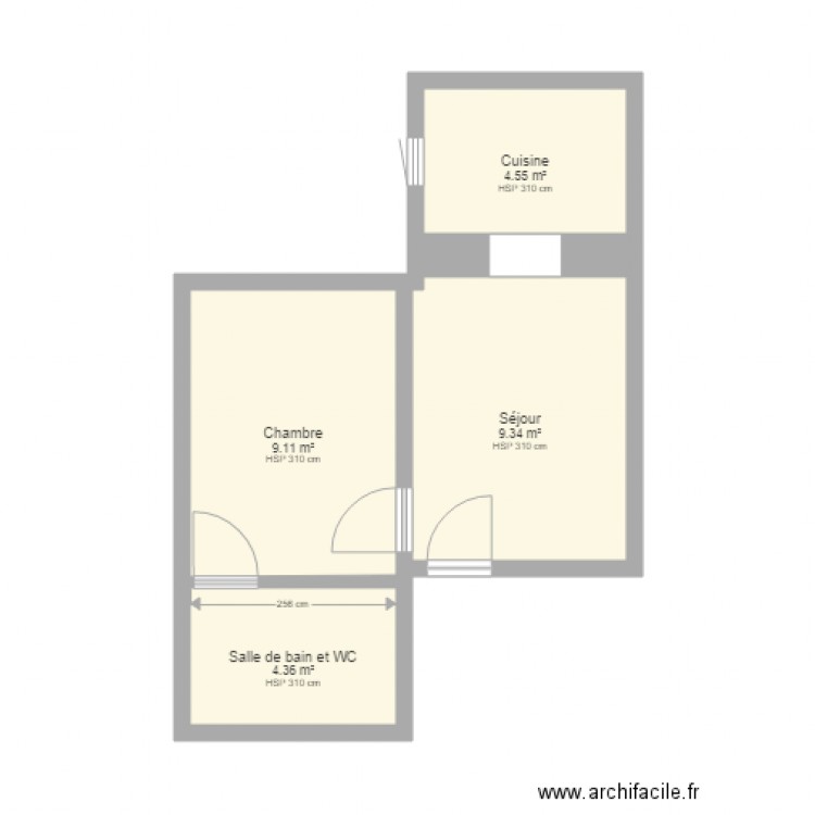 COURBET 4. Plan de 0 pièce et 0 m2