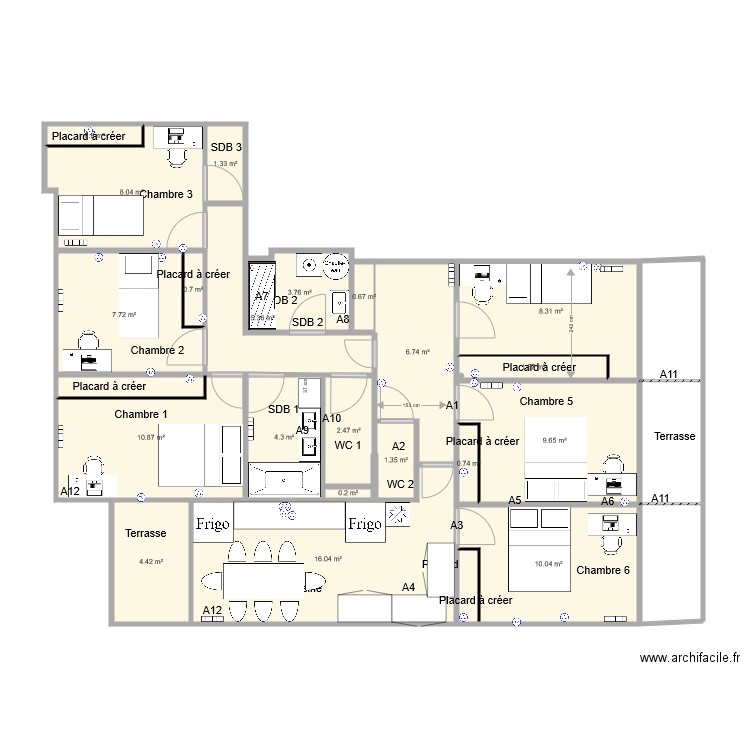 Longjumeaux après. Plan de 0 pièce et 0 m2